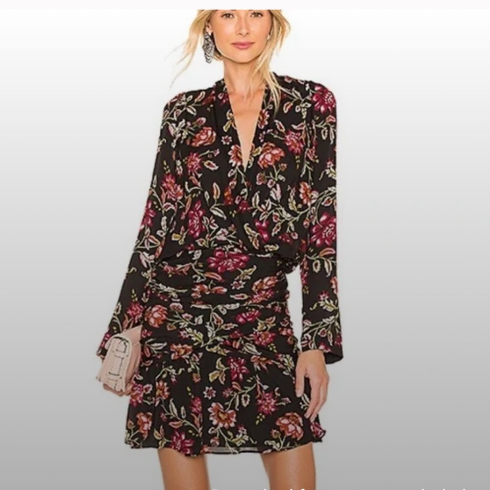 A.L.C. Haven floral silk dress size 4